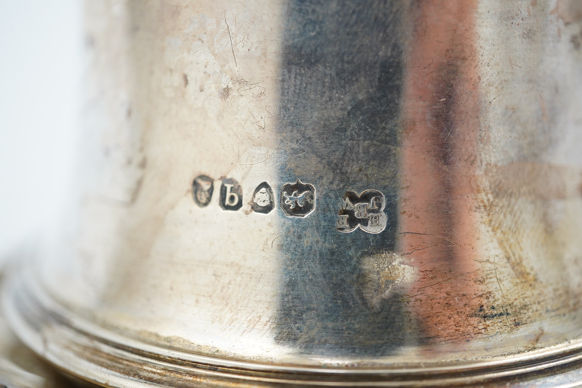 A William IV silver wine funnel, by The Barnards